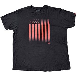 US Honor‎ XXL T-Shirt Patriotic Support Military Black Graphic Tee Mens